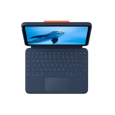 6. Logitech Rugged Combo 4 Touch QWERTZ Deutscher Smart Connector Blau