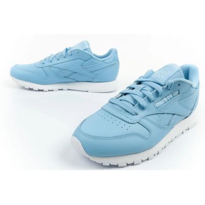 8. Reebok Damen-Sportschuhe, klassische Sneaker, modisches blaues Leder
