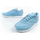 8. Reebok Damen-Sportschuhe, klassische Sneaker, modisches blaues Leder