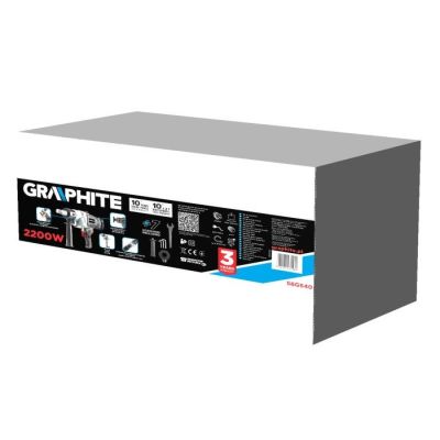 11. Graphite 58G540 Bohrmaschine, 2000 U/min, 13,1 kg, Schwarz, Grau