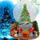 LED-SCHNEEKUGEL MIT MUSIK, 8 MELODIEN, 16,5 × 13 × 12 CM, WEIHNACHTSBAUM