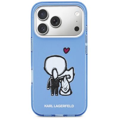 3. Karl Lagerfeld Karl & Choupette MagSafe Back Case für iPhone 17 Pro Max – Blau