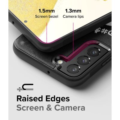 2. Ringke Onyx Design Durable Cover Case für Samsung Galaxy S22+ (S22 Plus) schwarz (Graffiti) ()