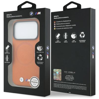 8. BMW M FW MagSafe Hülle mit Metalllogo für iPhone 17 Pro – Orange
