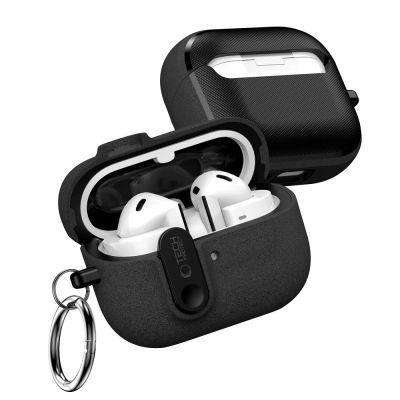 3. Tech-Protect Slim Hook Hülle für Samsung Galaxy Buds 3 / 3 FE / 3 Pro – Schwarz