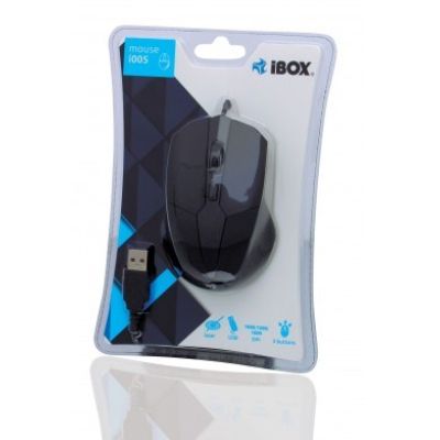 2. IBOX i005 Kabelgebundene Lasermaus, USB IMLAF005 (Laser; 1600 DPI; schwarz)