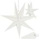 PAPIERSTERN-DEKORATION 30 CM 7-ZACKIG WEISS SASKA GIFT & DECOR