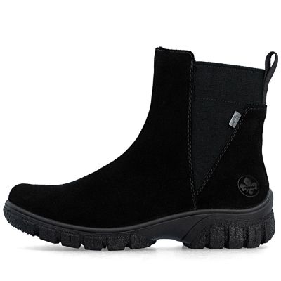 3. Wasserdichte, komfortable Damen-Lederboots in Schwarz – Rieker 7269-00