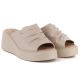 3. Beige Leder-Keilsandalen für Damen, Modell Vinceza 66949