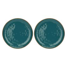 Set aus 2 runden Concerto Ottanio Servierplatten – Blaugrün, 32 cm