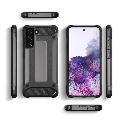 4. Hybrid Armor Hülle für Samsung Galaxy S23+ gepanzerte Hybridhülle schwarz