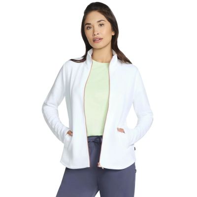 Skechers The Hoodless Hoodie GoWalk Shine Jacket JA78-WHT White L