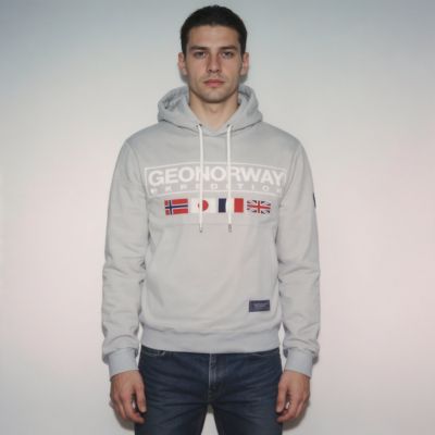 3. Geographical Norway Great Blended DB 317 M Sweatshirt WY8612H/GN-Blended Gray