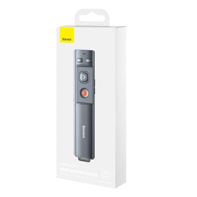 5. Baseus Orange Dot Kabelloser Präsentations-Laserpointer - Grau (mit Batterie)