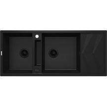 Magnetische Granitspüle, 2 Becken, mit Abtropffläche ZRM_N213 5907650817208