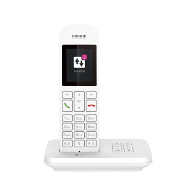 Sinus A12 Analog/DECT-Telefon, schnurloses Mobilteil, Weiß