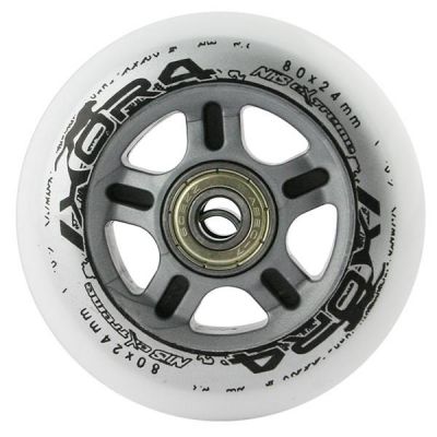 10. PU 80x24 82A WEISS (4 Stück) + ABEC-7 (8 Stück) NILS EXTREME SET