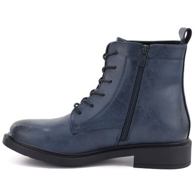 3. Blaue Damen-Lederboots im Worker-Stil Sergio Leone 25172-S