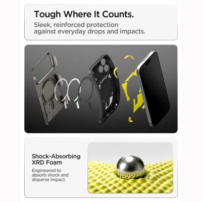 8. Spigen Tough Armor Hülle für iPhone 18 Pro Max / 17 Pro Max – Schwarz