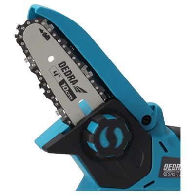 5. Dedra Mini-Kettensäge 4" 18V ohne Akku und Ladegerät
