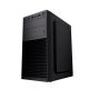 3. GEMBIRD FORNAX K300 Mini-Tower-Gehäuse (2x USB 3.0, 2x USB 2.0, HD-Audio) Schwarz