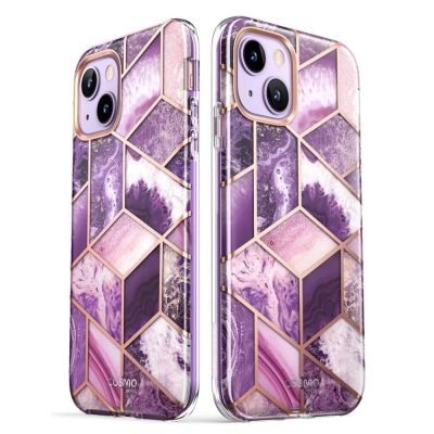 5. Supcase Cosmo Hülle für iPhone 14 Plus – rosa Marmor
