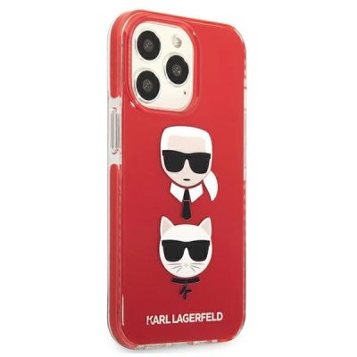 4. Karl Lagerfeld Karl&Choupette Head Case für iPhone 13 Pro / iPhone 13 - Rot