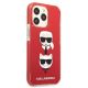 4. Karl Lagerfeld Karl&Choupette Head Case für iPhone 13 Pro / iPhone 13 - Rot