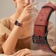 5. Armband Leder für Apple Watch 38 / 40 / 41 mm Band Armband - rot