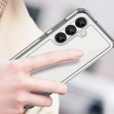 4. Outer Space Case für Samsung Galaxy S25 Edge Cover mit flexiblem Rahmen - Transparent