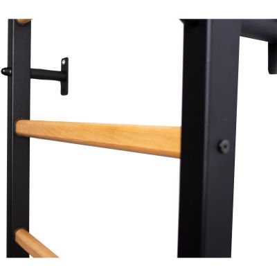 28. Turnwand aus Holz und Metall mit Metallstange und Zubehör für Kinderbank K 721B A076