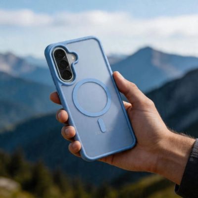 9. Tech-Protect Magmat MagSafe Hülle für Samsung Galaxy A57 5G – Mattblau