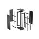 26. LANBERG Standschrank 19" 27U 600x1000 Schwarz