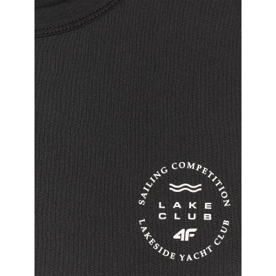 6. Ärmelloses, locker sitzendes Herren-T-Shirt aus glattem Material, Größe 4F 4FRSS26TSLEM330-20S