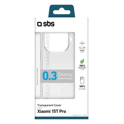 2. SBS Skinny Cover für Xiaomi 15T Pro – transparent