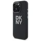 2. DKNY Liquid Silicone Metal Logo Hülle für iPhone 16 Pro – Schwarz