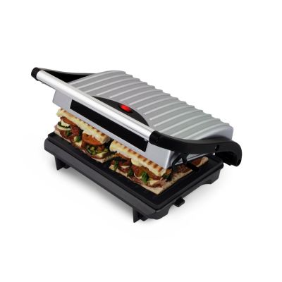 3. Esperanza Pizzaiola EKG005 Elektrogrill (Tischgrill, geschlossen; 750 W; Edelstahlfarbe)