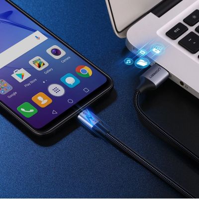 6. Ugreen US290 60146 USB-A/Micro-USB 2,4A-Kabel 1 m – grau