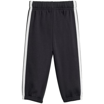 11. adidas Essentials Jogginghose mit 3 Streifen, Fleece-Hoodie, Trainingsanzug für Kinder, Schwarz JD6484