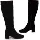 20. Damen-Stiefel mit Blockabsatz, gefüttert, schwarz – Sergio Leone