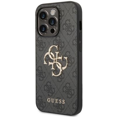 2. Guess 4G Big Metal Logo Hülle für iPhone 15 Pro Max – Grau
