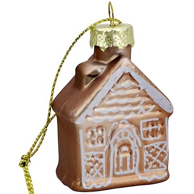3. GLAS-BAUMSCHMUCK IN AUSSTECHERFORM, LEBKUCHEN, 12 STÜCK, BRAUNER MICA-EFFEKT