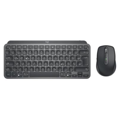 7. Logitech 920-011054 Tastatur und Maus inklusive, Office RF Wireless + Bluetooth, QWERTZ, Deutsch, Graphit