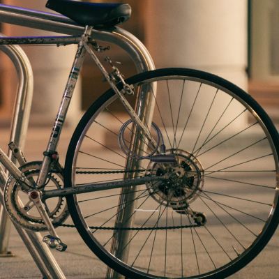 10. Fahrradschloss mit Schlüssel 0,6 x 65 cm Schwarz XQMAX