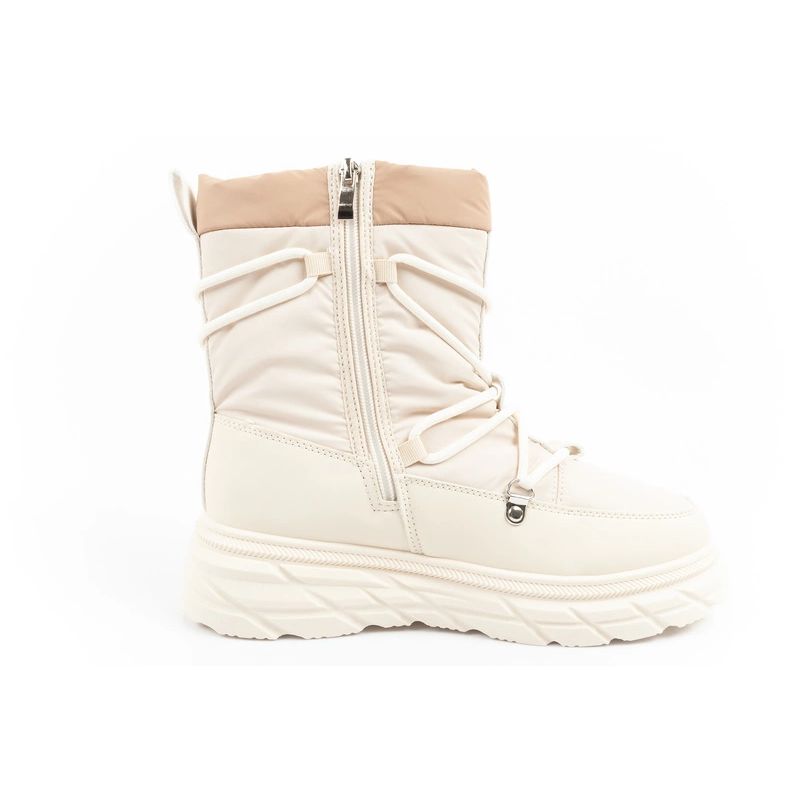 4. Lee Cooper Damen Winter-Wanderschuhe, isoliert, Beige und Creme