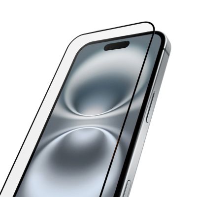 2. Puro Frame gehärtetes Glas mit Rahmen für iPhone 16 Plus