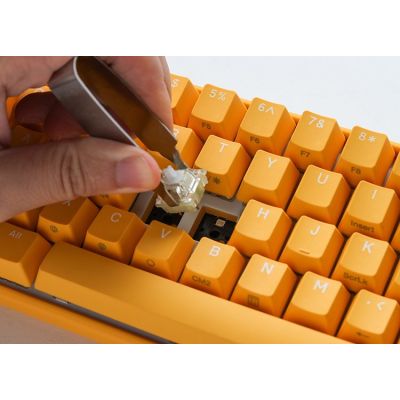 4. Ducky One 3 Gelbe Mini-Gaming-Tastatur USB Deutsch Gelb