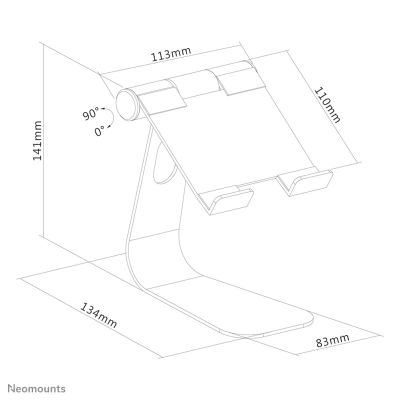 6. Neomounts by Newstar DS15-050 Passive Tablet-/UMPC-Halterung Silber