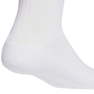 8. adidas Linear Crew gepolsterte Socken, 3 Paar, weiß, KD1716
