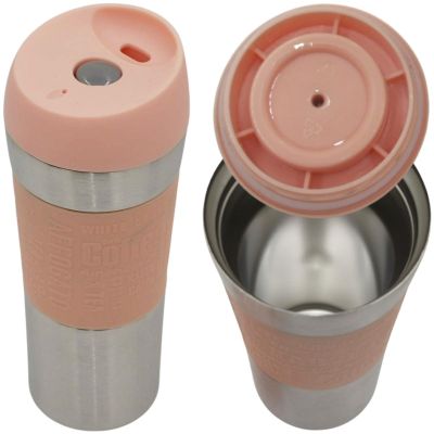 8. EXCELLENT HOUSEWARE THERMO-REISEBECHER 350ML ROSA
